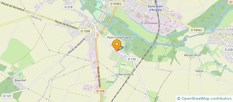 localisation de l'entreprise J.A.D  SAINT-JEAN-D'ANGELY