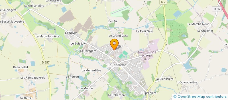 localisation de l'entreprise J.A.D.A. à LA PLANCHE