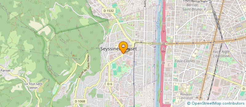 localisation de l'entreprise J A DIFFUSION à SEYSSINET-PARISET