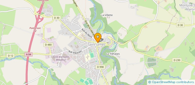 localisation de l'entreprise J.A DISTRIBUTION à SAINT-JAMES