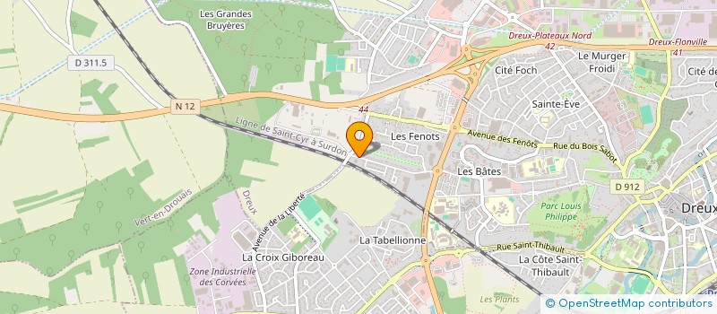 localisation de l'entreprise J A G BATIMENT à DREUX
