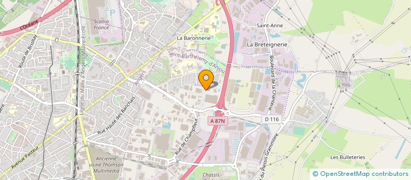 localisation de l'entreprise J.A GASTRONOMIE  SAINT-BARTHELEMY-D'ANJOU