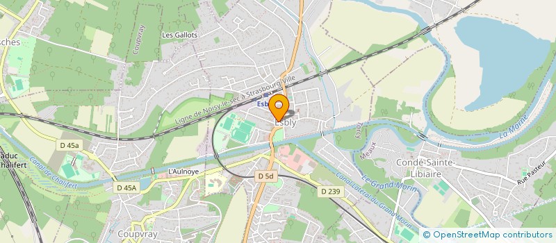 localisation de l'entreprise J A H DISTRIBUTION à ESBLY
