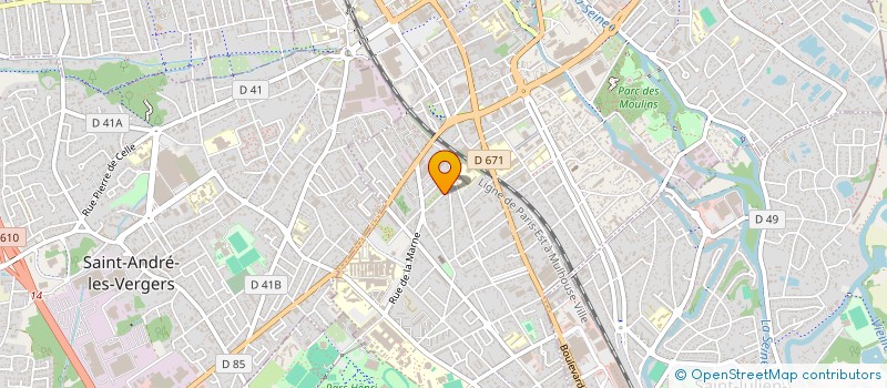 localisation de l'entreprise J.A INVEST à TROYES