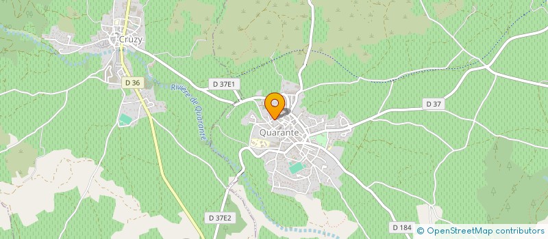 localisation de l'entreprise J.A.J  QUARANTE