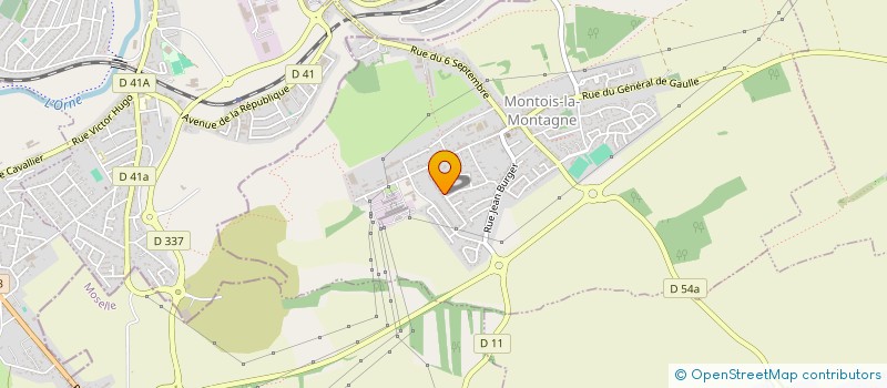 localisation de l'entreprise J.A.J  MONTOIS-LA-MONTAGNE