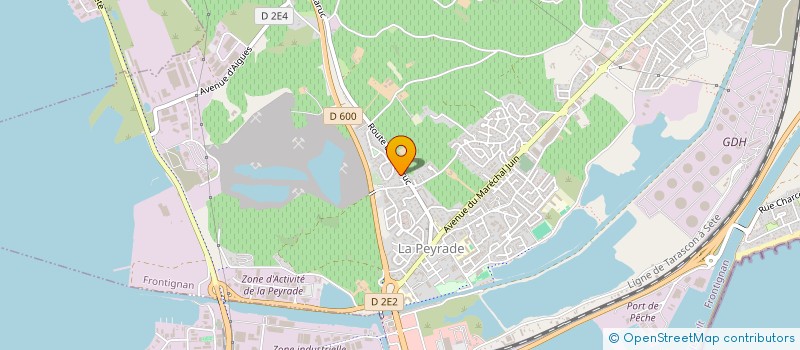 localisation de l'entreprise J.A.K.L.WOOD à FRONTIGNAN