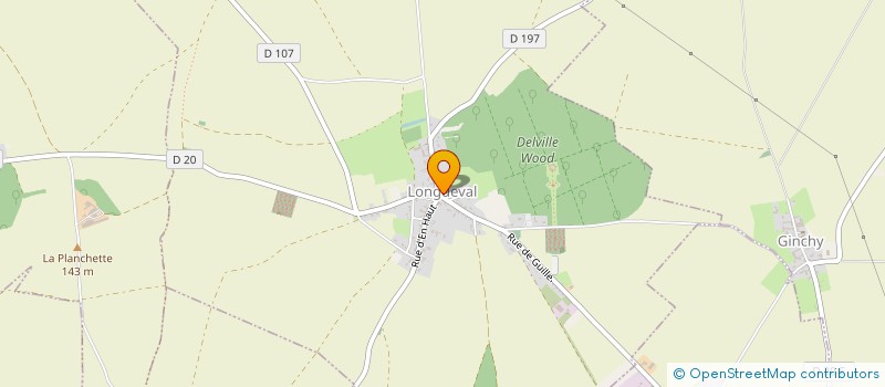 localisation de l'entreprise J.A.L  LONGUEVAL