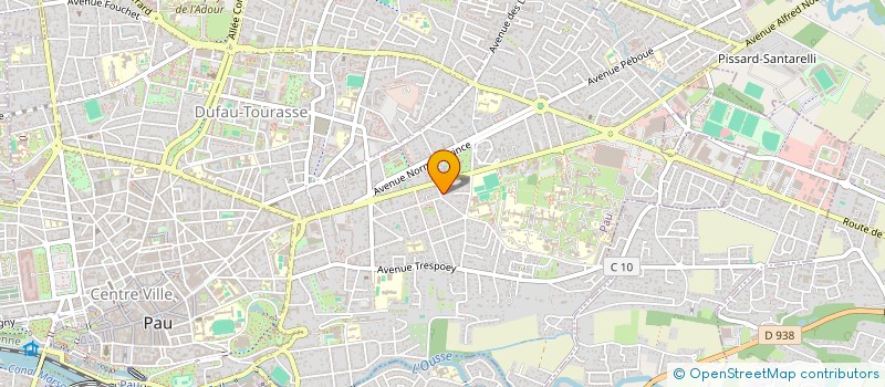 localisation de l'entreprise J.A LES CEDRES à PAU