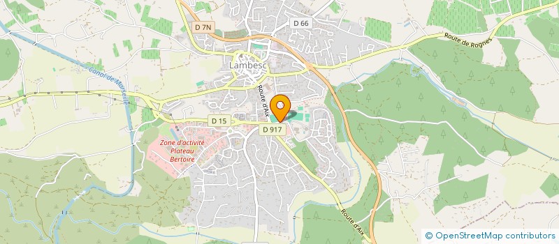 localisation de l'entreprise J.A.M à LAMBESC