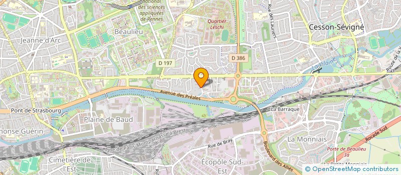 localisation de l'entreprise J.A.M.B  CESSON-SEVIGNE