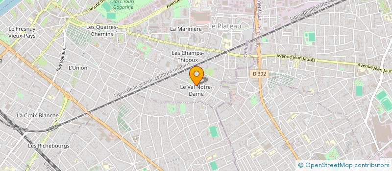 localisation de l'entreprise J.A.M.C.  SARTROUVILLE