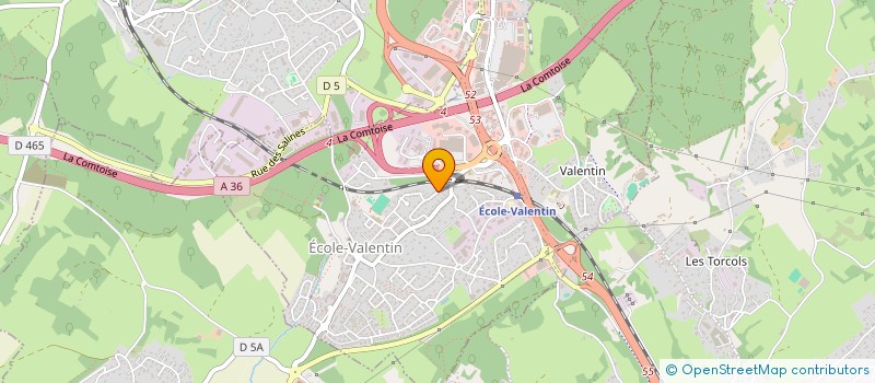 localisation de l'entreprise J.A.M.V.T  ECOLE-VALENTIN