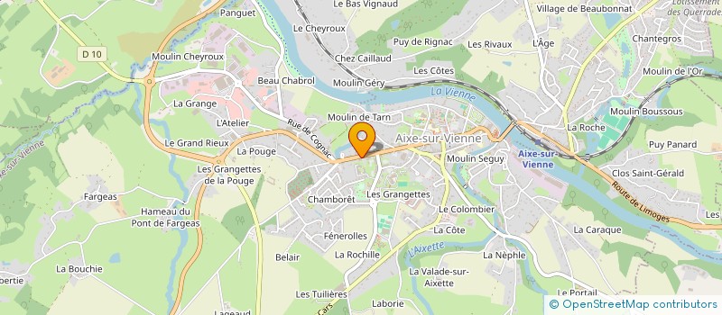 localisation de l'entreprise J-A MASTER à AIXE-SUR-VIENNE