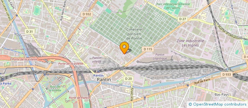 localisation de l'entreprise J-A MOTOR  PANTIN