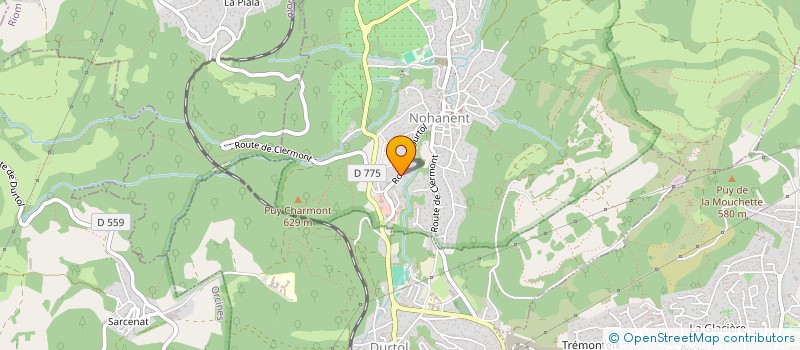 localisation de l'entreprise J & A OPTICIENS  NOHANENT