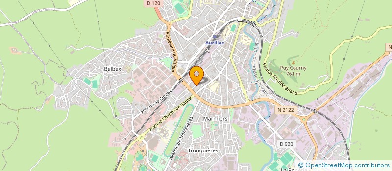 localisation de l'entreprise J.A.P à AURILLAC