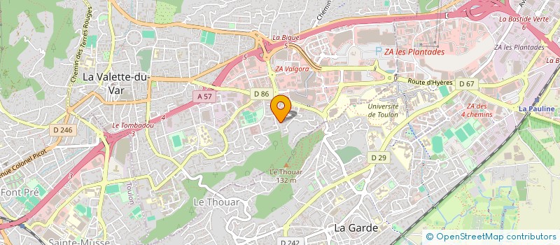 localisation de l'entreprise J A P A à LA VALETTE-DU-VAR