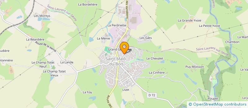 localisation de l'entreprise J&A PATRIMOINE  SAINT-MALO-DU-BOIS