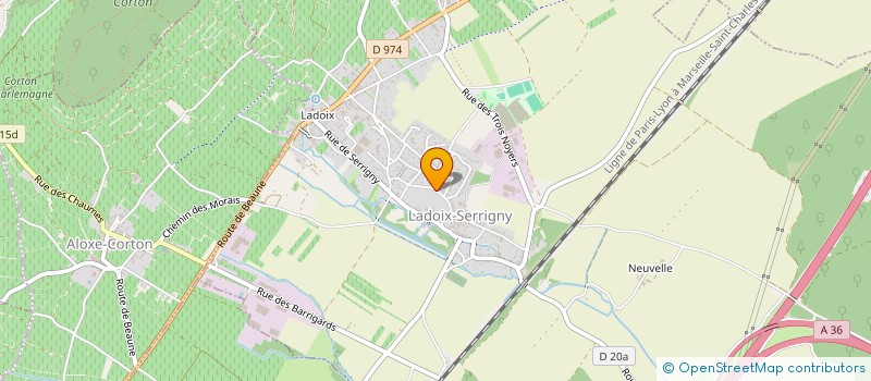 localisation de l'entreprise J&A PATRIMOINE  LADOIX-SERRIGNY