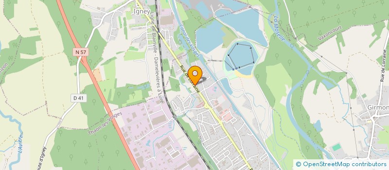 localisation de l'entreprise J.A.Q.E  THAON-LES-VOSGES