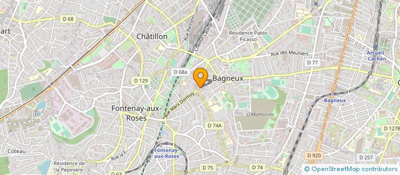 localisation de l'entreprise J.A.R.G TRANSPORTS à BAGNEUX