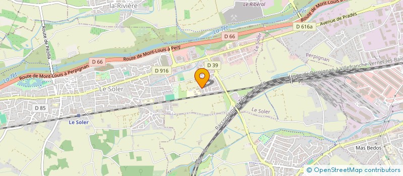 localisation de l'entreprise J.A.S.C.  LE SOLER