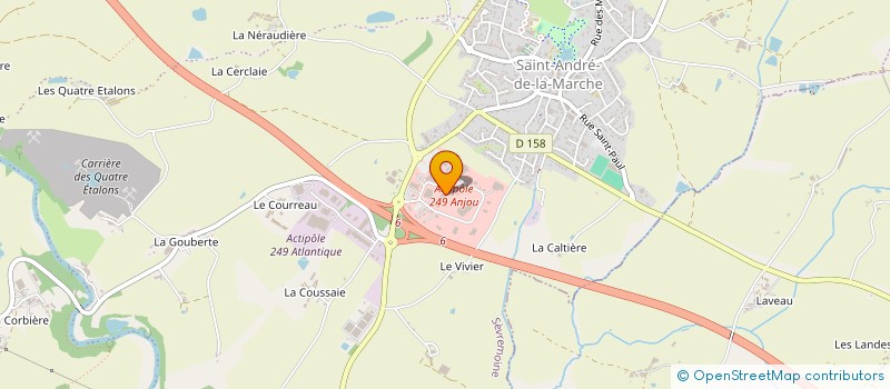 localisation de l'entreprise J.A.S. DECOUPE à SEVREMOINE
