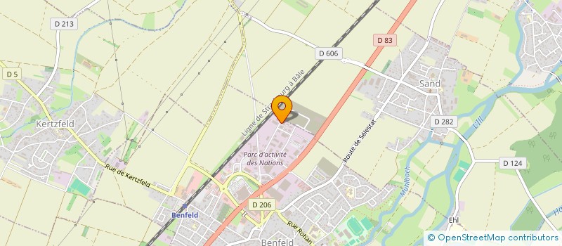 localisation de l'entreprise J & A SCHWEITZER  BENFELD