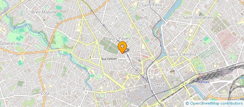 localisation de l'entreprise J.A.T. à NANTES