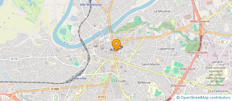 localisation de l'entreprise J.A.V.A. à ALBI