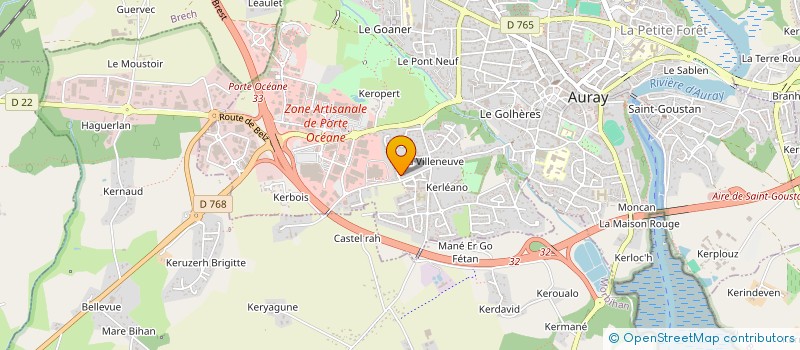 localisation de l'entreprise J.A.V. FINANCEMENT à AURAY