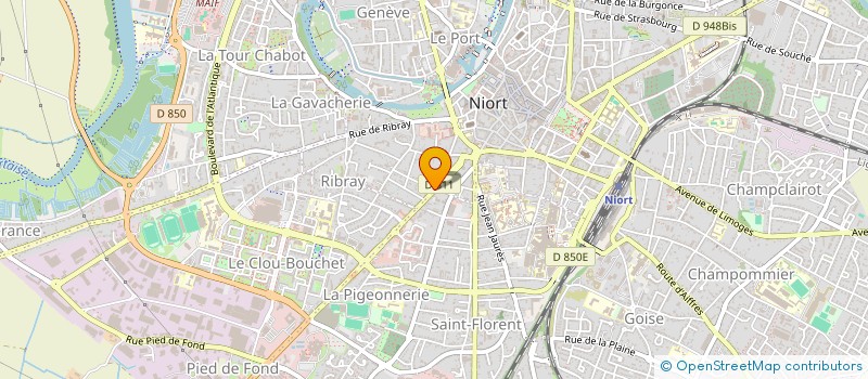 localisation de l'entreprise J'ADORE NIORT  NIORT