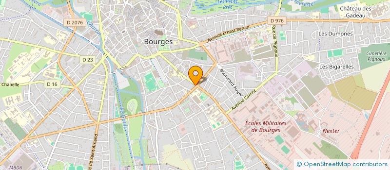 localisation de l'entreprise J'AIME CHAUD CLIP BURGER à BOURGES