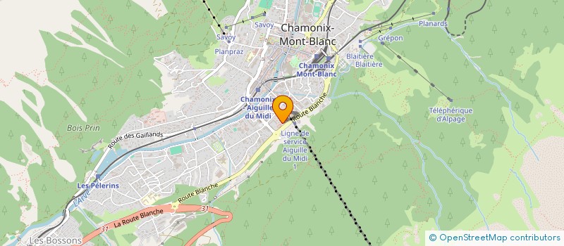 localisation de l'entreprise J'AIME DONC JE SUIS  CHAMONIX-MONT-BLANC