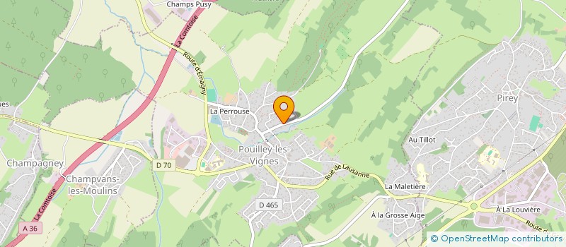 localisation de l'entreprise J'AIME LE COMPLET  POUILLEY-LES-VIGNES