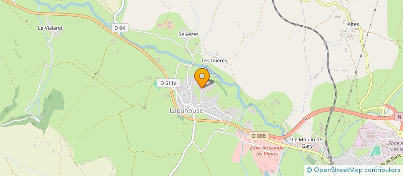 localisation de l'entreprise J'AIME MON BAR  SEVERAC D'AVEYRON