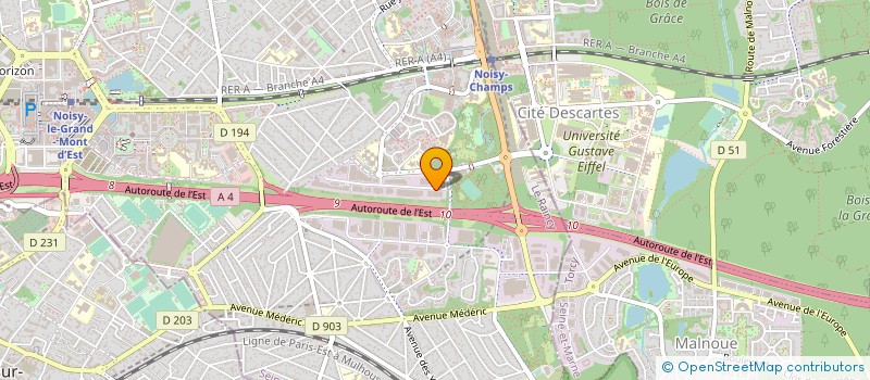 localisation de l'entreprise J AIRFROID à NOISY-LE-GRAND