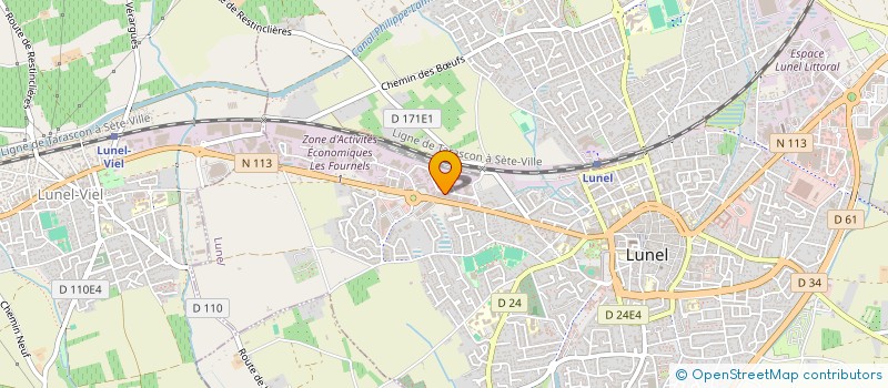 localisation de l'entreprise J ALUMINIUM  LUNEL