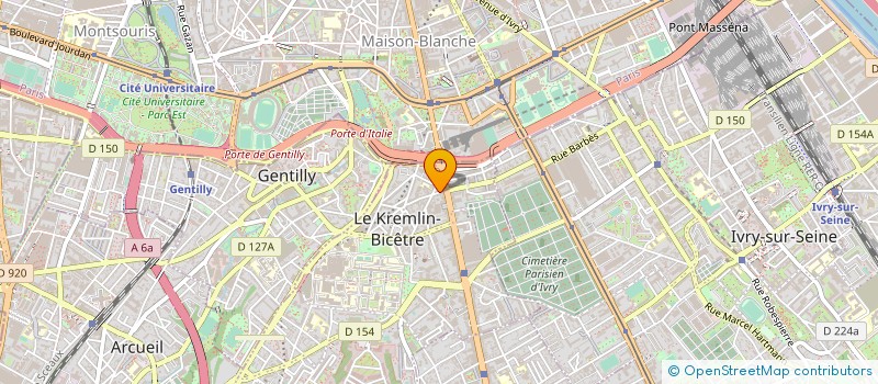 localisation de l'entreprise J AND B FLOWERS  LE KREMLIN-BICETRE