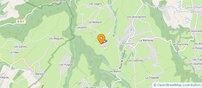 localisation de l'entreprise J AND C-CONCEPT MACONNERIE  MONTCEL