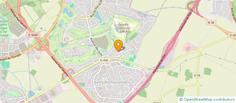 localisation de l'entreprise J AND J  BAILLY-ROMAINVILLIERS