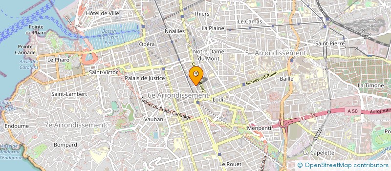 localisation de l'entreprise J AND J CORPORATION  MARSEILLE