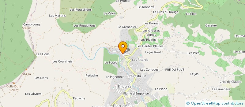 localisation de l'entreprise J AND L  SAINTE-MAXIME