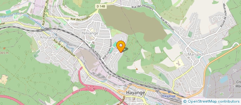 localisation de l'entreprise J.ANDERSON  HAYANGE