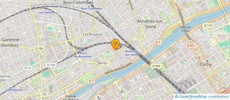 localisation de l'entreprise J-ASSUR  ASNIERES-SUR-SEINE