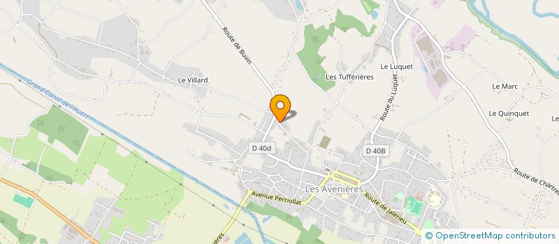 localisation de l'entreprise J B  LES AVENIERES VEYRINS-THUELLIN