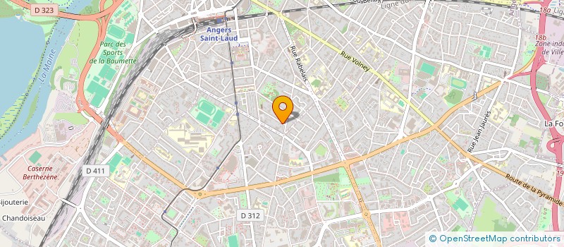 localisation de l'entreprise J.B à ANGERS