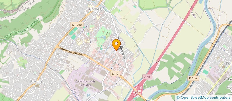 localisation de l'entreprise J & B  CROLLES