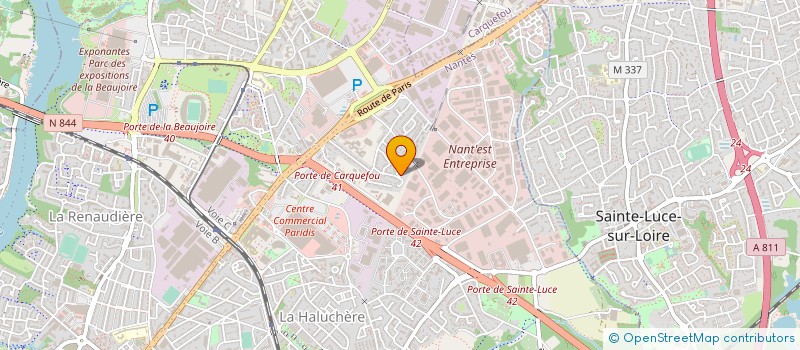 localisation de l'entreprise J & B à NANTES